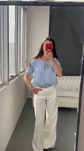 Video de PANTALON WIDE LEG SASTRERO PINZADO BOLSILLO CHINO