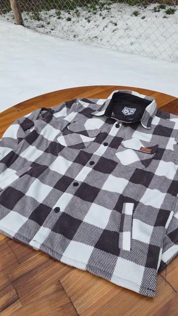 Video de Camisa de Polar Unisex - Blanco y Gris
