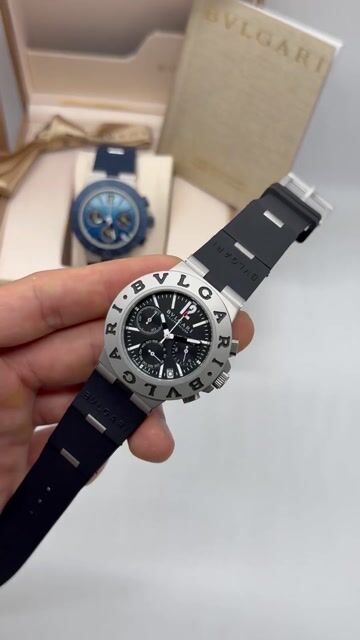Video de Bvlgari Aluminium Chronograph 40mm - AÇO/MOSTRADOR PRETO - SILICONE