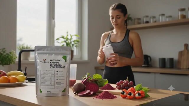 Vídeo de Pré-treino Natural Verdizen Beterraba, Uva E Gengibre 200g