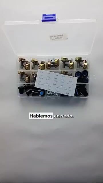Video de Kit 18 Potenciómetros Wh148 Lineales 1k A 1m + Perillas