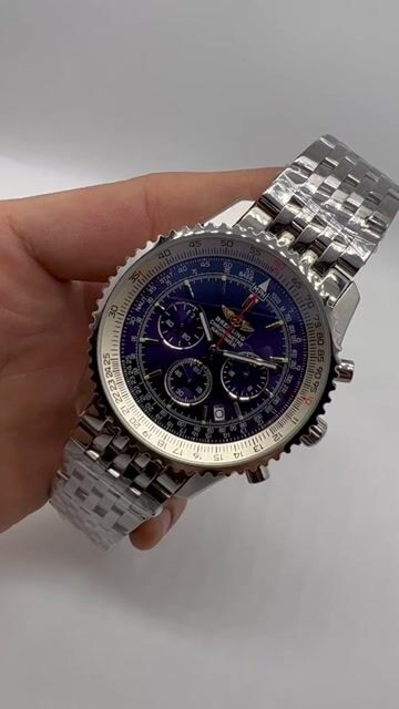 Video de Breitling Navitimer 43mm - AÇO/MOSTRADOR AZUL