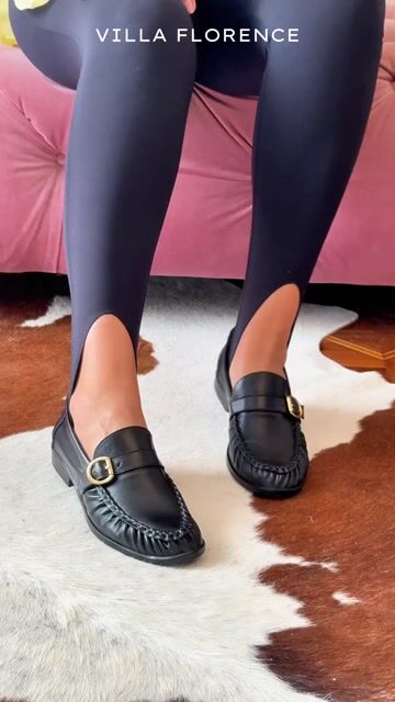 Vídeo de Mocassim Italiano em Couro Preto