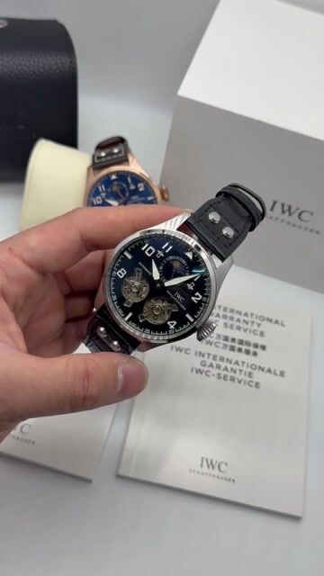 Video de IWC Tourbillon 43mm - AÇO/MOSTRADOR PRETO - COURO