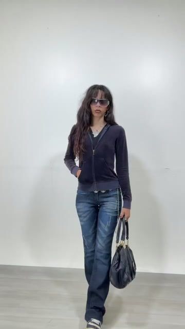 Vídeo de CALÇA JEANS AZUL DZARM CINTURA BAIXA • T.38