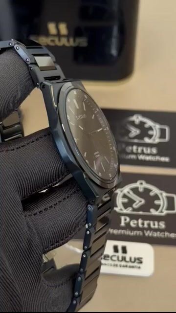 Video de Seculus Kyoto Slim 77352GPSVPQ2 42mm - AÇO AZUL/MOSTRADOR PRETO - CERÂMICA