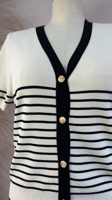 Video de Blusa de malha listrada Cod:5003