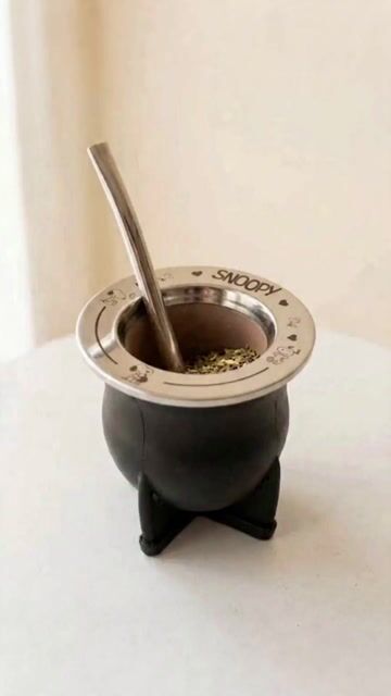 Video de Mate Imperial Snoopy con Aro Grabado y Bombilla