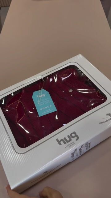 Vídeo de Saida Maternidade Fem. Kit Romper + Casaco + Manta Vermelho - Hug