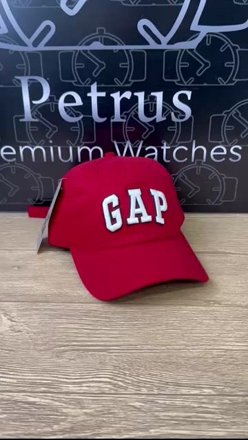 Video de Boné GAP vermelho