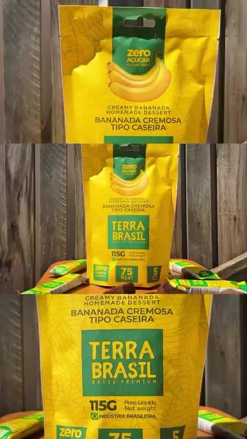 Vídeo de Bananinha Cremosa Zero Açúcar (Pouch 5 Unidades - Preço por unidade R$ 3,36)