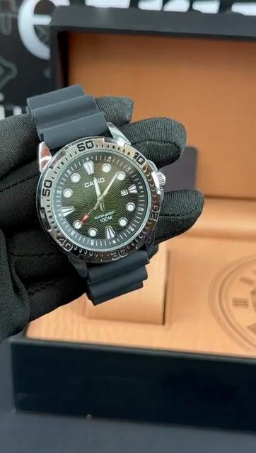 Video de Casio 44mm - AÇO/MOSTRADOR VERDE