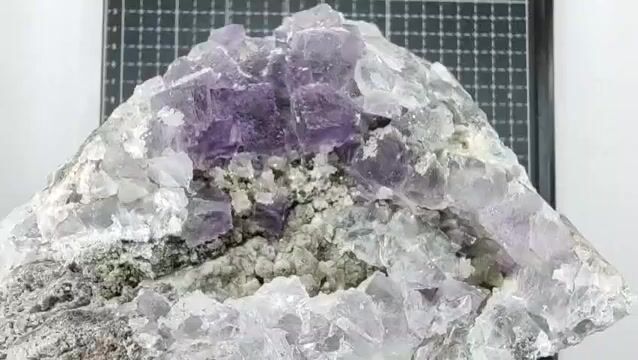 Video de Dúo Exclusivo: 1.6 kg Fluorita Cúbica 2 Piezas Minerales de Colección