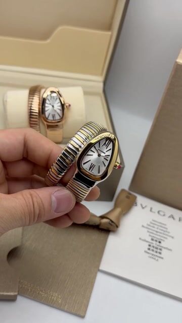Video de Bvlgari Serpenti Tubogas 33mm - AÇO COM DOURADO/MOSTRADOR BRANCO