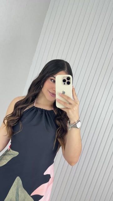 Video de Vestido longo frente única