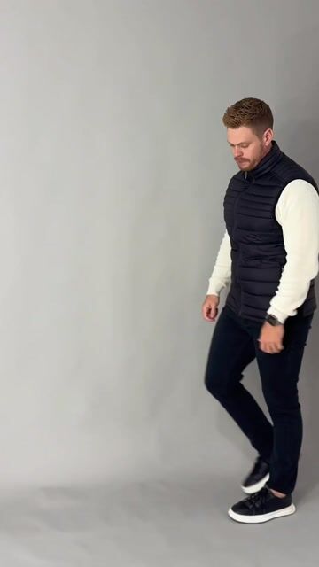 Vídeo de Colete Dulpa Face Masculino Puffer Gominho Zíper Frio Campos