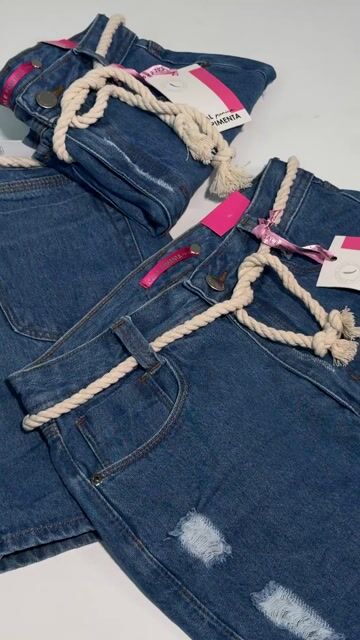 Video de Saia Jeans Premium Sal e Pimenta