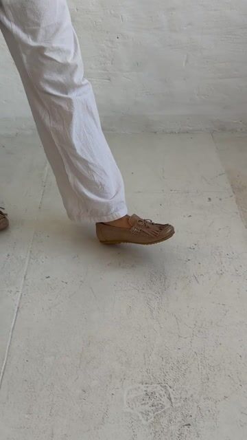 Video de Mocasin Natalia de Cuero Beige