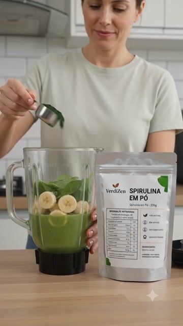 Vídeo de Spirulina Em Pó Verdizen 200g 100% Natural Premium
