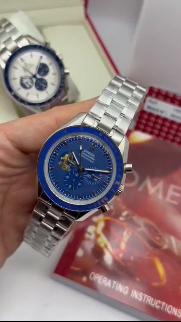Video de Speedmaster 40mm - AÇO/MOSTRADOR AZUL