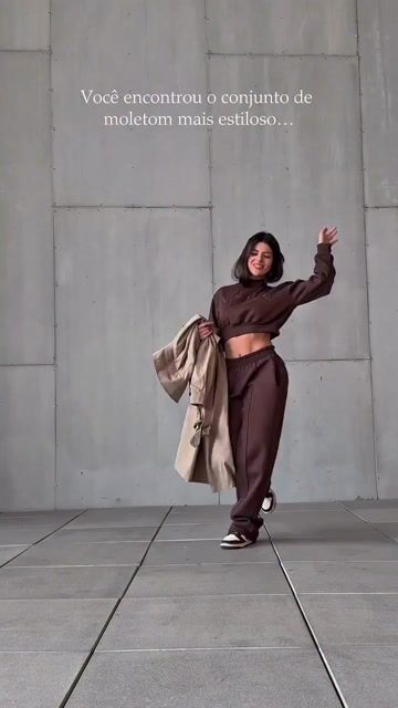 Video de Conjunto Moletom Los Angeles Marrom