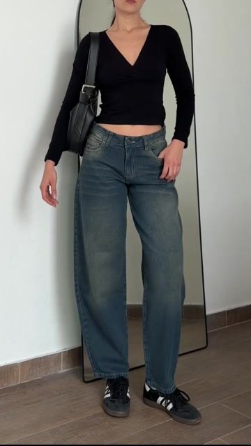 Video de denim baggy // azul