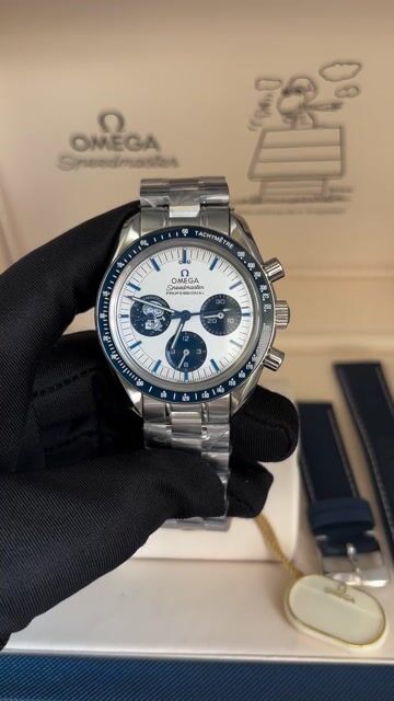 Vídeo de Relogio Omega Speedmaster Snoopy 50 Anos com Caixa Comemorativa Super Clone