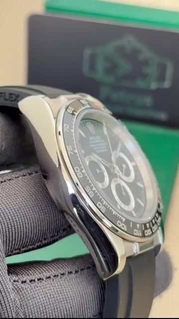 Video de Daytona 40mm - AÇO/MOSTRADOR PRETO - SILICONE