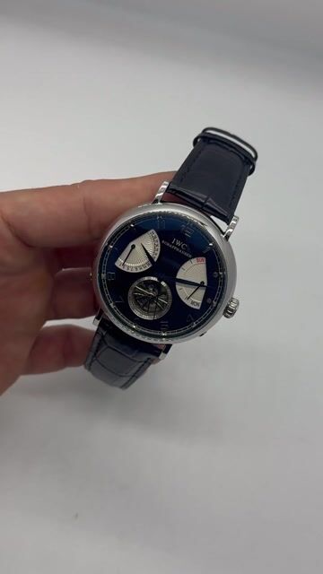 Video de IWC Schaffhausen Tourbillon 45mm - AÇO/MOSTRADOR PRETO - COURO