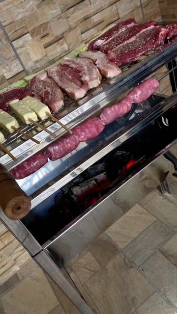 Vídeo de Espeto para Churrasco Inox Premium Simples Cabo de Alumínio