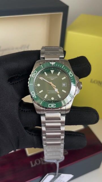 Vídeo de Relogio Longines HydroConquest Verde Automático Masculino modelo novo 2026