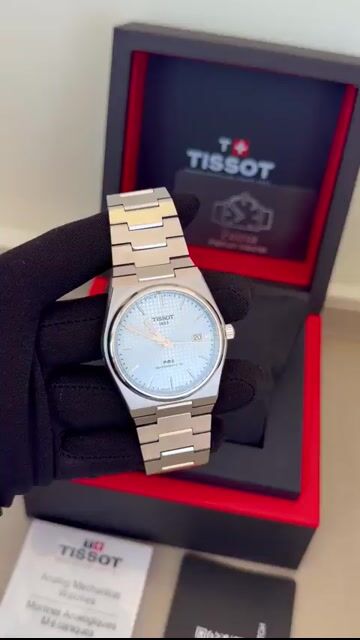 Video de Tissot PRX T137.407.11.351.00 - 40mm - AÇO/MOSTRADOR AZUL