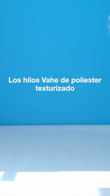 Video de Cono Hilo Poliéster Texturizado Vahe 130 Gs Overlock Blanco