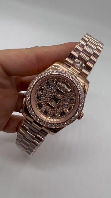 Video de Rolex Day-Date President 40mm - Bezel cravejado
