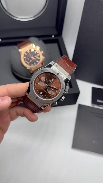 Video de Hublot Classic Fusion 45mm - AÇO/MOSTRADOR MARROM - SILICONE E COURO