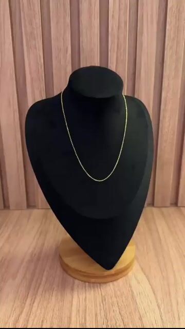 Video de Corrente Colar Portuguesa Feminina Maciça Em Ouro 18k 2,00mm