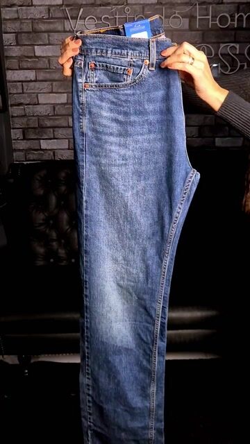 Video de Calça Jeans Levi's 505 Regular Azul Escuro