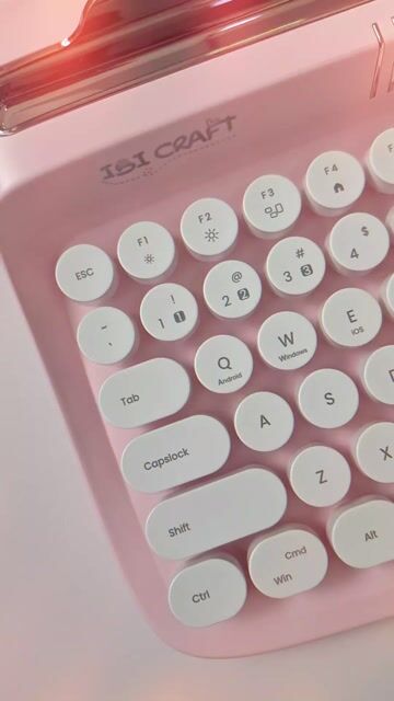 Video de TECLADO INÁLAMBRICO VINTAGE IBI CRAFT PINK