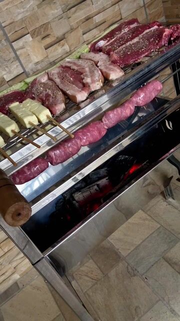 Vídeo de Espeto para Churrasco Inox Premium Duplo Cabo de Alumínio