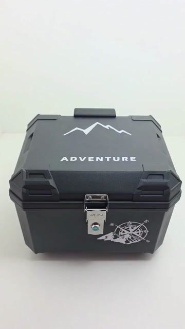 Vídeo de Baú Top Case Moto 42L ABS Personalizado + Encosto Duplo