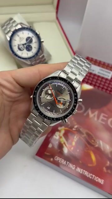 Video de Speedmaster 44mm - AÇO/MOSTRADOR CINZA