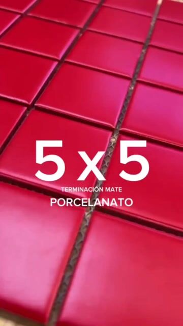 Video de Azulejo 5x5cm: Amarillo Mate malla. Cod 4870
