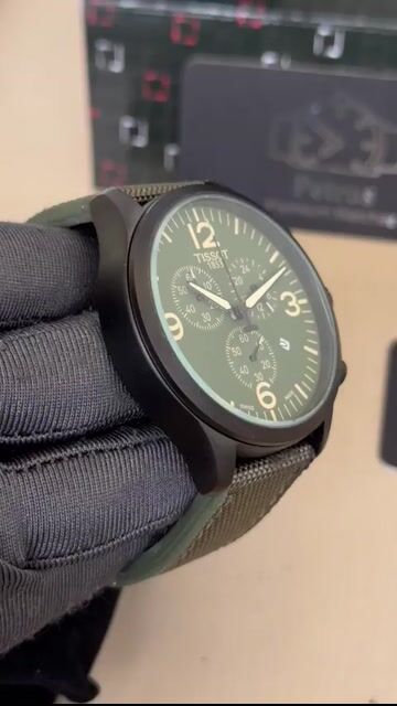 Video de Tissot 44mm - AÇO/MOSTRADOR VERDE - NYLON
