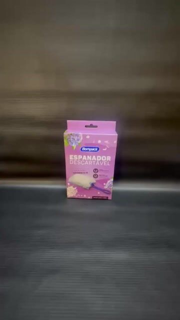 Vídeo de Espanador Bompack Ação Eletroestática Descart. 5un Branco