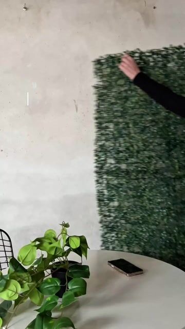 Video de Jardín Vertical Panel Artificial 60X40cm Decoración Verde Musgo