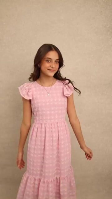 Video de Vestido em Chiffon Celeste 8956