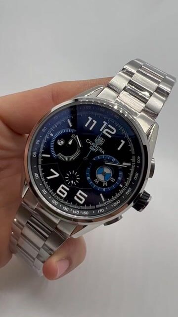 Video de TAG Heuer Carrera BMW 48mm - AÇO/MOSTRADOR PRETO COM AZUL