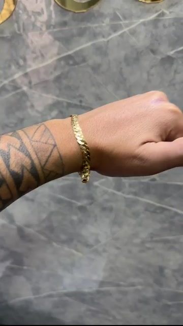 Video de Pulseira laminada 5 mm curto 2024