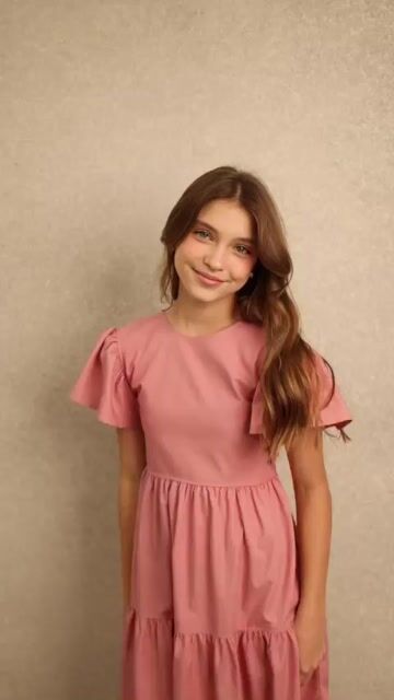 Video de Vestido de Tricoline Mista Deise 8934