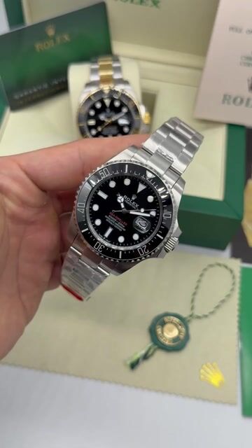 Video de Rolex Sea-Dweller 43mm - Bezel Preto/Mostrador Preto